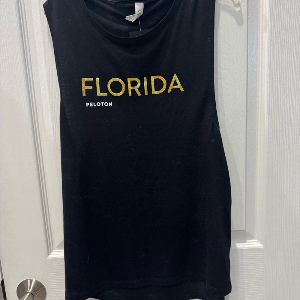 Bella Canvas Black and Gold Muscle Tee Sleeveless Top